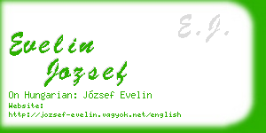 evelin jozsef business card