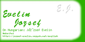 evelin jozsef business card